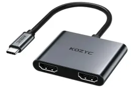 kozyc-adapter-usb-c-na-dual-hdmi-4k-60-hz-szary