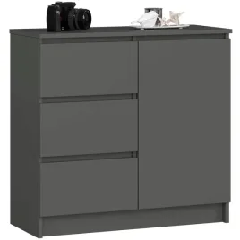 klasyczna-komoda-szafka-do-sypialni-80-cm-3-szuflady-1-drzwi-grafit-szary
