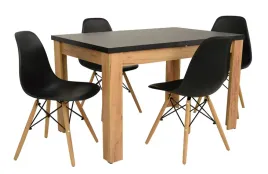 stol-drewniany-rozkladany-dab-80x120-160-4-krzesla-czarne-kuchnia-salon