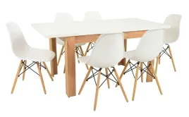 stol-drewniany-rozkladany-dab-80x120-160-6-krzesel-bialych-kuchnia-salon