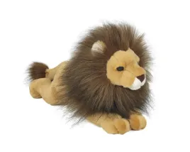 maskotka-pluszowy-lew-z-grzywa-lezacy-33-cm-pluszak-przytulanka-z-zoo