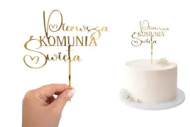 topper-na-tort-napis-pierwsza-komunia-swieta-zlota-plexi