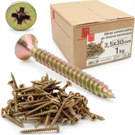 wkrety-do-drewna-30-mm-hartowane-zolte-ocynkowane-35x30-uniwersalne-1-kg