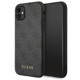 guess-guhcn61g4gfgr-iphone-11-xr-61-szary-grey-hard-case-4g-metal-gold