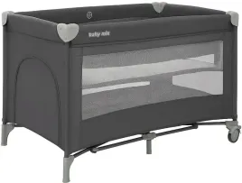 lozeczko-turystyczne-dwupoziomowe-baby-mix-lift-otwierany-bok