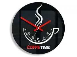 zegar-scienny-coffee-time-ii-black