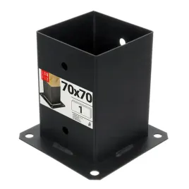 podstawa-slupa-7x7-cm-czarna-przykrecana-do-betonu-kotwa-ozdobna-1szt