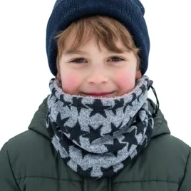 komin-ocieplany-dla-dzieci-i-juniorow-szary-gwiazdy-czapka-szalik-chusta