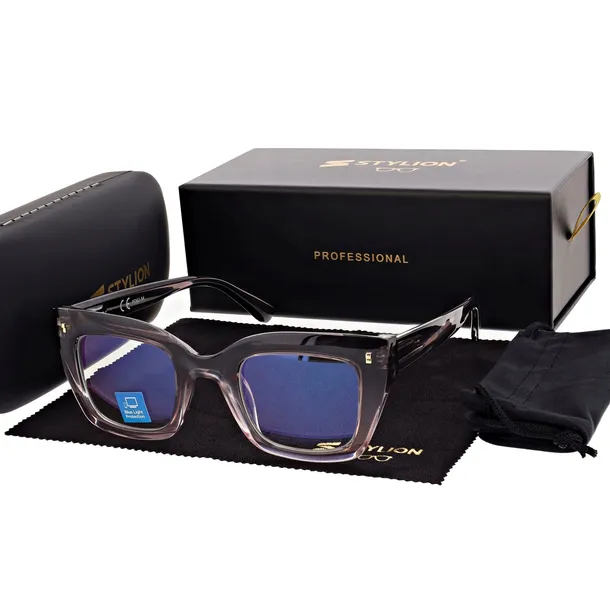 DAMSKIE okulary +0.50 PLUSY do CZYTANIA i Komputera Blue Light z flexami