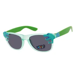 dzieciece-okulary-przeciwsloneczne-dinozaur-zielone-dla-dzieci-etui