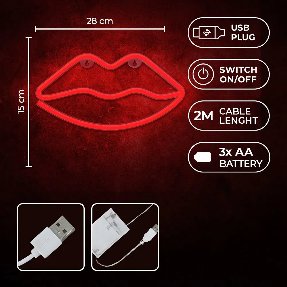 neon-led-usta-czerwone-bat-usb-forever-flne08-light