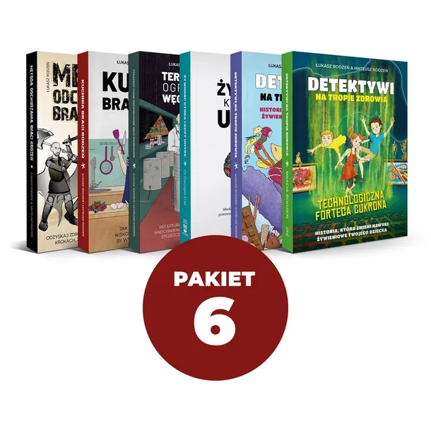 Zestaw 6 książek Braci Rodzeń – keto, LCHF, odchudzanie, dzieci, zdrowie