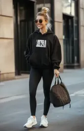 bluza-damska-calvin-klein-m-czarna-hoodie-niska-cena-wyprzedaz