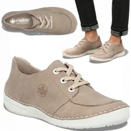 rieker-41-polbuty-damskie-wygodne-buty-wiosenne-sznurowane-sportowe-bezowe