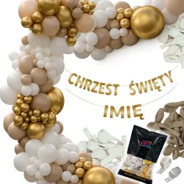 girlanda-balonowa-baner-personalizowany-chrzest-swiety-imie-zloty-balony