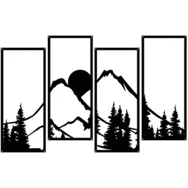 ruelen-zestaw-4-metalowe-dekoracje-scienne-gory-las