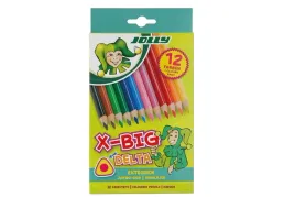 kredki-trojkatne-duze-x-big-delta-12-kolorow