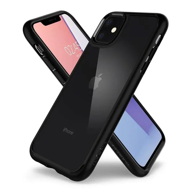 etui-spigen-ultra-hybrid-do-iphone-11-matte-black-kolor-czarny-waga-z-opakowaniem-0-15-kg