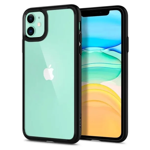 etui-spigen-ultra-hybrid-do-iphone-11-matte-black-kolor-czarny