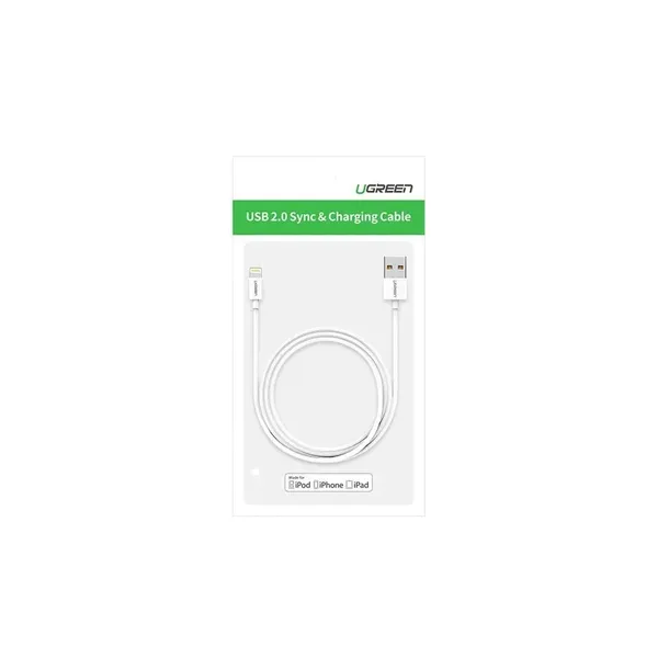 ugreen-kabel-przewod-usb-lightning-mfi-2m-24a-bialy-waga-z-opakowaniem-0-085-kg