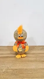 pomaranczowa-kaczuszka-wielkanocna-figurka-z-siana-na-wielkanoc-duza