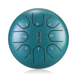 bebenek-tongue-drum-handpan-8-tonow-6-cali-zielony-paleczki-torba-nakladki