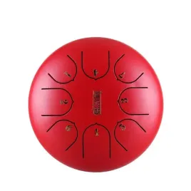 bebenek-tongue-drum-handpan-8-tonow-6-cali-czerwony-paleczki-torba-nakladki