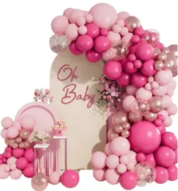 girlanda-luk-balonowy-rozowa-rose-gold-elegancka-urodzinowa-zestaw-scianka