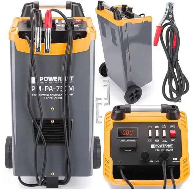 PROSTOWNIK SAMOCHODOWY Z ROZRUCHEM AKUMULATOROWY 700A 12/24V ROZRUCH MOCNY