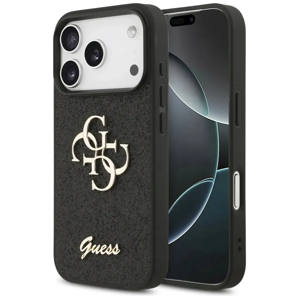 etui-guess-fixed-glitter-big-4g-do-iphone-17-pro-czarny-stan-nowy