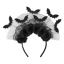 opaska-nietoperze-czarna-tiul-halloween-nietoperz-czarny-kwiaty-kwiatki