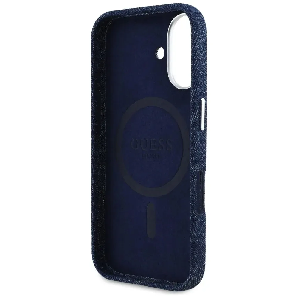 etui-guess-denim-triangle-logo-magsafe-do-iphone-16-niebieski
