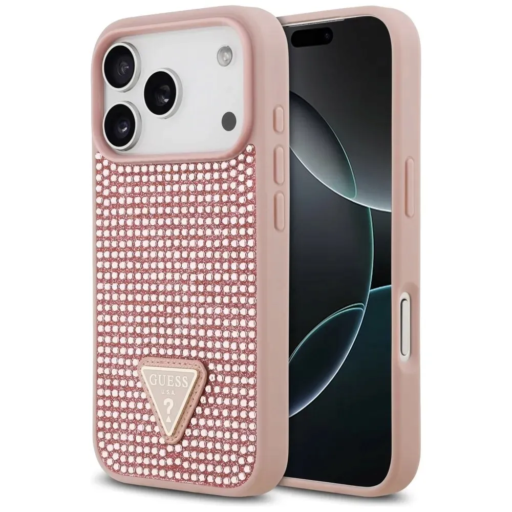 etui-guess-rhinestone-triangle-logo-do-iphone-17-pro-rozowy-stan-nowy