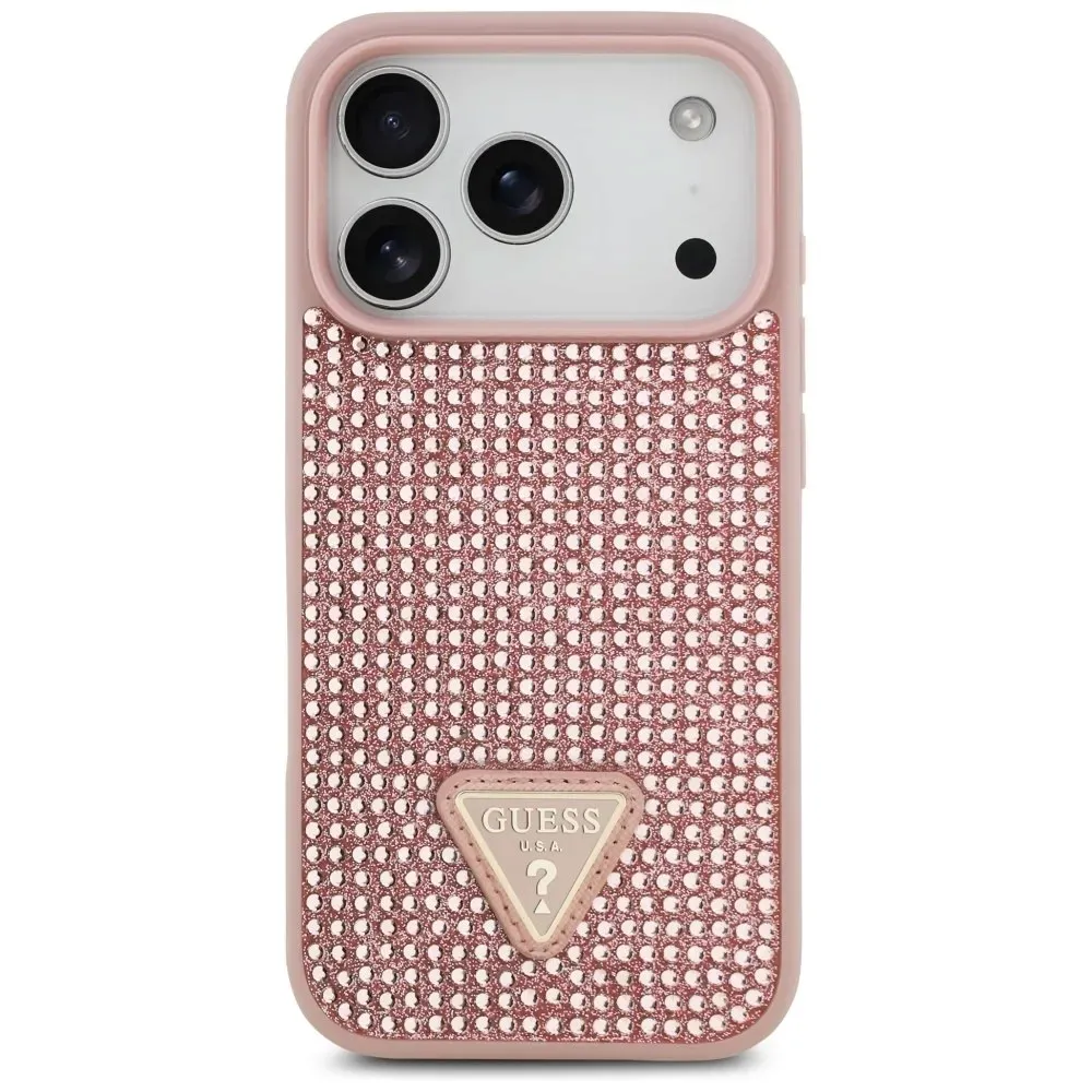 etui-guess-rhinestone-triangle-logo-do-iphone-17-pro-rozowy