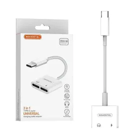 adapter-hf-typ-c-somostel-bialy-sms-bz06-audio-usb-c-zasilanie