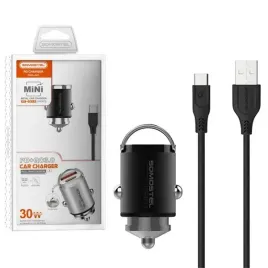 ladowarka-samochodowa-30w-5a-czarna-kabel-typ-c-somostel-sms-a40b-dual-pd