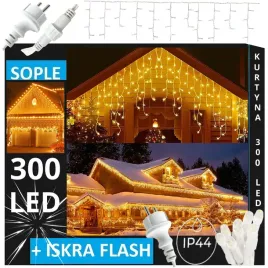 sople-300-led-lampki-zewnetrzne-ip44-stale-flash-kurtyna-swietlna-grube
