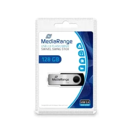 mediarange-mr913-pamiec-usb-128-gb-usb-typu-a-2-0-czarny-srebrny