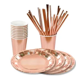 zestaw-rose-gold-talerzyki-kubki-i-slomki-12-osob