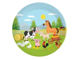 talerzyki-papierowe-farma-zwierzatka-wies-18-cm-6-szt-urodziny-impreza