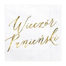 serwetki-na-wieczor-panienski-biale-zloty-napis-dekoracje-33x33-20-sztuk