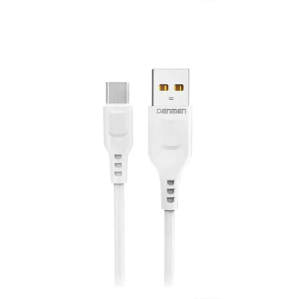 kabel-usb-micro-denmen-bialy-2-4a-1m-d01v