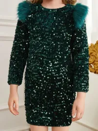 sukienka-dziewczeca-bodycon-zielona-mini-z-cekinami-na-impreze-shein-116