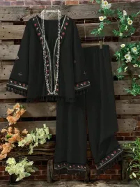 komplet-damski-luzny-czarny-geometryczny-z-haftem-shein-5xl-50