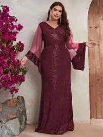 sukienka-cekinowa-burgundowa-maxi-z-dekoltem-v-wieczorowa-shein-4xl-48