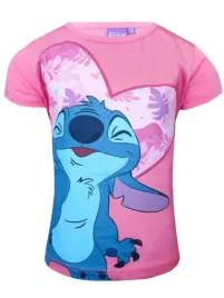 stitch-koszulka-t-shirt-dziewczecy-bluzka-krotki-rekaw-rozowa-rozmiar-128