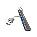 hub-usb-4xusb-denmen-czarny-aluminium-du17-stan-nowy