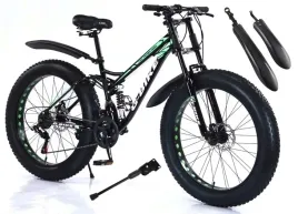 rower-17-fatbike-2-x-amortyzator-21-biegow-kolo-26-czarno-zielony