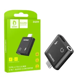 adapter-hf-typ-c-denmen-czarny-audio-jack-zasilanie-du09