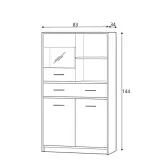 witryna-tips-bialy-jasny-dab-stan-nowy